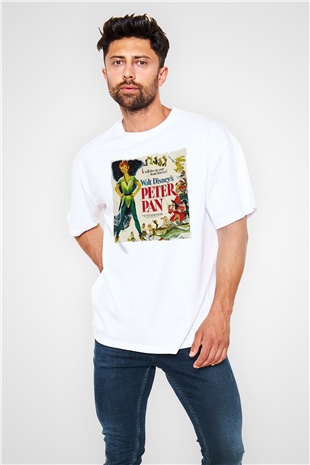 Peter Pan Beyaz Oversize Tişört Oversize T-shirt