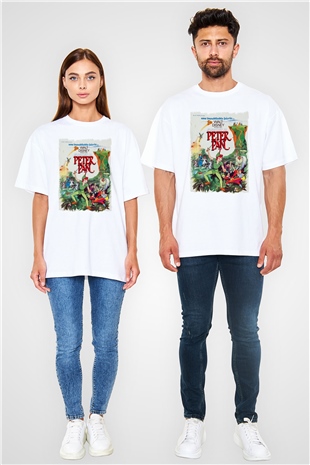 Peter Pan Beyaz Oversize Tişört Oversize T-shirt
