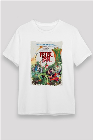 Peter Pan Beyaz Unisex Tişört T-Shirt