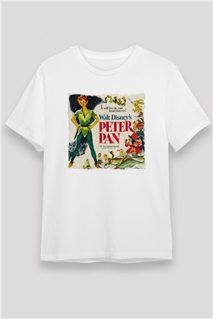 Peter Pan Beyaz Unisex Tişört T-Shirt