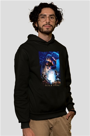 Peter Pan Siyah Unisex Hoodie