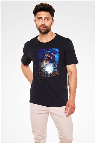 Peter Pan Siyah Unisex Tişört T-Shirt