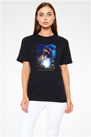 Peter Pan Siyah Unisex Tişört T-Shirt