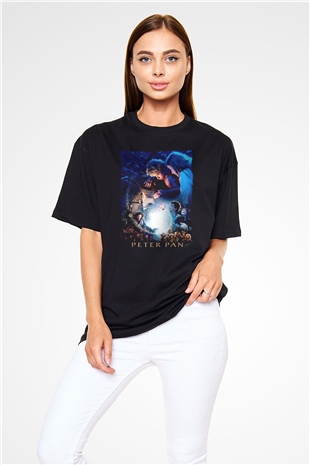 Peter Pan Siyah Oversize Tişört Oversize T-shirt