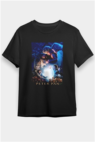 Peter Pan Siyah Unisex Tişört T-Shirt