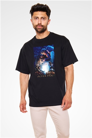 Peter Pan Siyah Oversize Tişört Oversize T-shirt