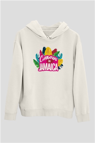 Peter Tosh Beyaz Unisex Kapşonlu Sweatshirt