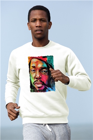 Peter Tosh Beyaz Unisex Sweatshirt