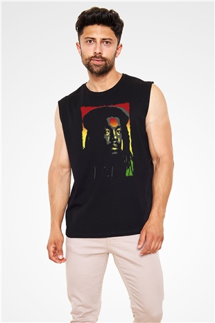 Peter Tosh Siyah Unisex Kolsuz Tişört