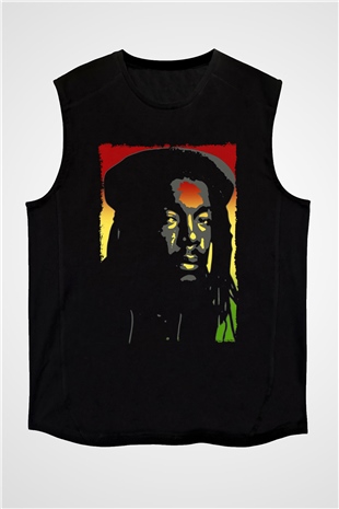 Peter Tosh Siyah Unisex Kolsuz Tişört
