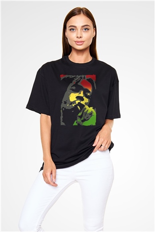 Peter Tosh Siyah Oversize Tişört Oversize T-shirt - TişörtFabrikası