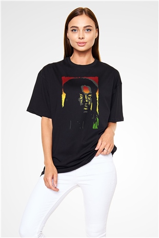 Peter Tosh Siyah Oversize Tişört Oversize T-shirt - TişörtFabrikası