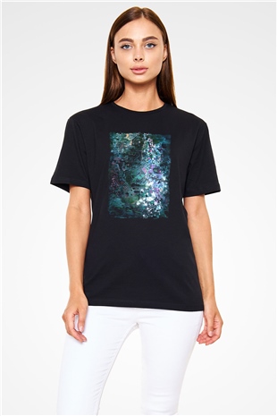 Peyzaj Siyah Unisex Tişört T-Shirt - TişörtFabrikası