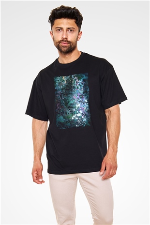Peyzaj Siyah Oversize Tişört Oversize T-shirt - TişörtFabrikası