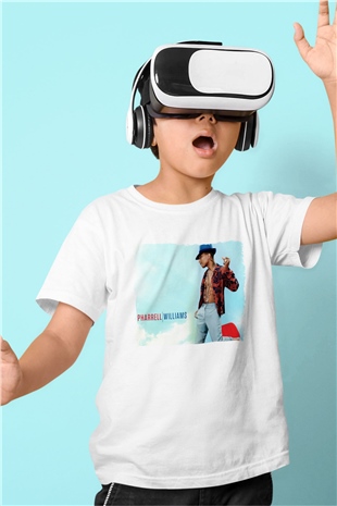 Pharrel Williams Beyaz Unisex Çocuk Tişört