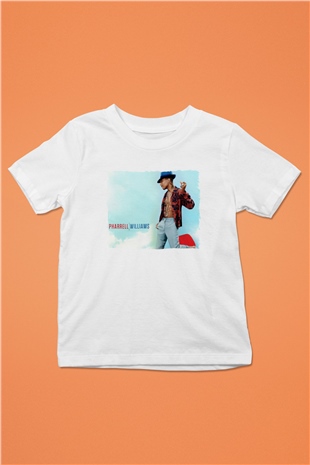 Pharrel Williams Beyaz Unisex Çocuk Tişört