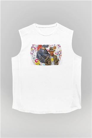 Pharrel Williams Beyaz Unisex Kolsuz Tişört