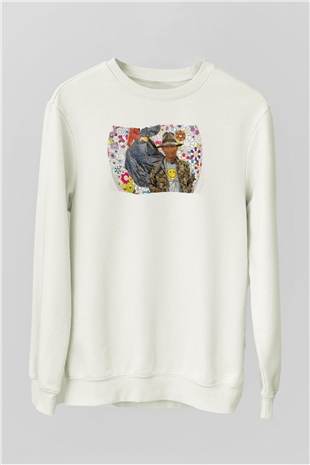 Pharrel Williams Beyaz Unisex Sweatshirt