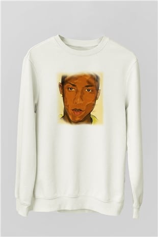 Pharrel Williams Beyaz Unisex Sweatshirt