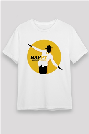 Pharrel Williams Beyaz Unisex Tişört T-Shirt - TişörtFabrikası