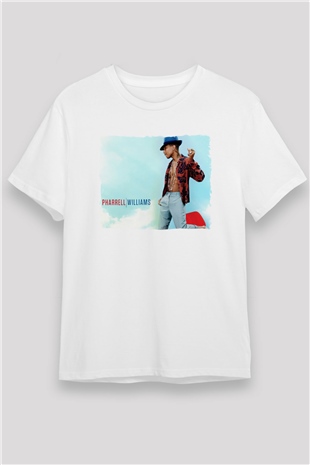 Pharrel Williams Beyaz Unisex Tişört T-Shirt - TişörtFabrikası
