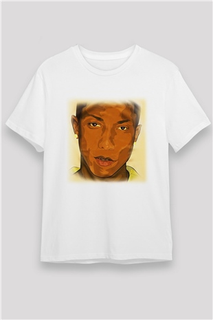 Pharrel Williams Beyaz Unisex Tişört T-Shirt - TişörtFabrikası