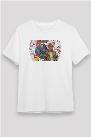 Pharrel Williams Beyaz Unisex Tişört T-Shirt - TişörtFabrikası