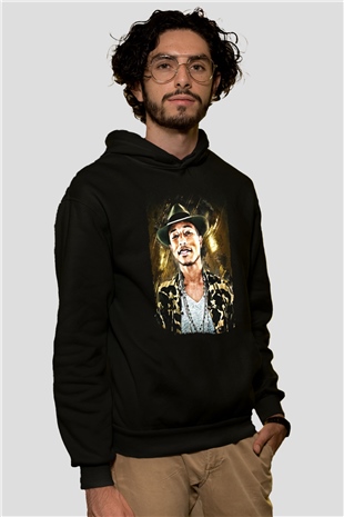 Pharrel Williams Siyah Unisex Kapüşonlu Sweatshirt