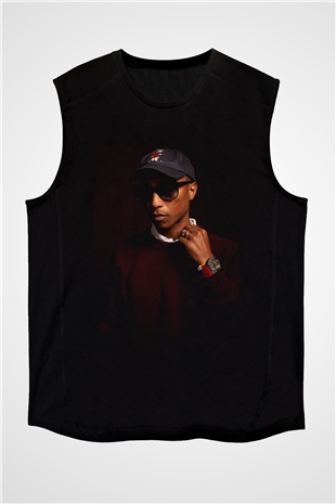 Pharrel Williams Siyah Unisex Kolsuz Tişört