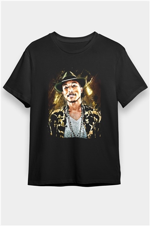 Pharrel Williams Siyah Unisex Tişört T-Shirt - TişörtFabrikası