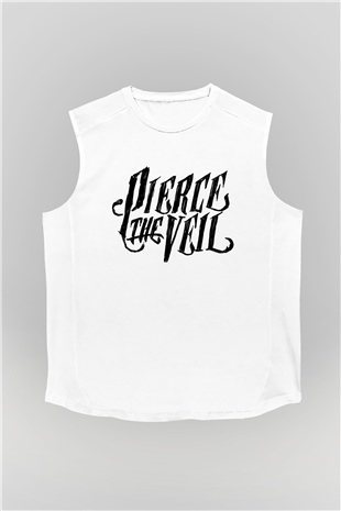 Pierce the Veil Beyaz Unisex Kolsuz Tişört