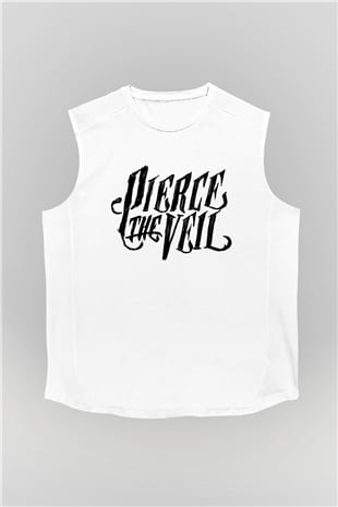 Pierce the Veil Beyaz Unisex Kolsuz Tişört
