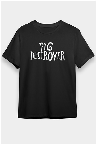 Pig Destroyer Siyah Unisex Tişört T-Shirt - TişörtFabrikası