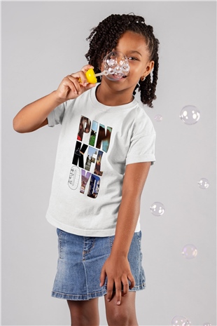 Pink Floyd Baskılı Beyaz Unisex Çocuk Tişört