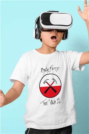Pink Floyd Baskılı Beyaz Unisex Çocuk Tişört