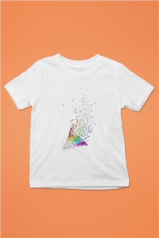 Pink Floyd Baskılı Beyaz Unisex Çocuk Tişört