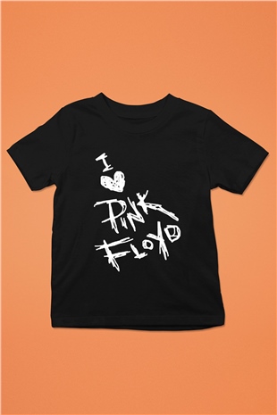 Pink Floyd Baskılı Siyah Unisex Çocuk Tişört