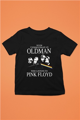 Pink Floyd Baskılı Siyah Unisex Çocuk Tişört