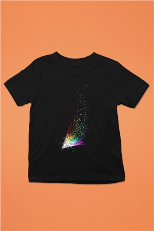 Pink Floyd Baskılı Siyah Unisex Çocuk Tişört