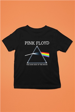 Pink Floyd Baskılı Siyah Unisex Çocuk Tişört