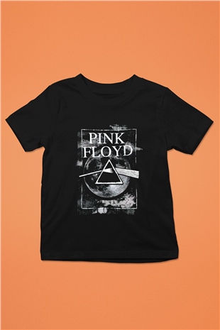 Pink Floyd Baskılı Siyah Unisex Çocuk Tişört