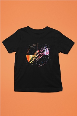 Pink Floyd Baskılı Siyah Unisex Çocuk Tişört