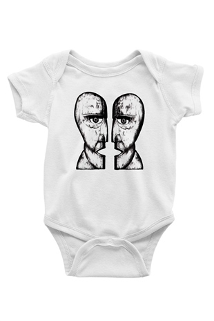 Pink Floyd Beyaz Bebek Body - Zıbın