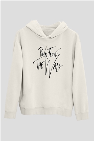 Pink Floyd Beyaz Unisex Kapşonlu Sweatshirt