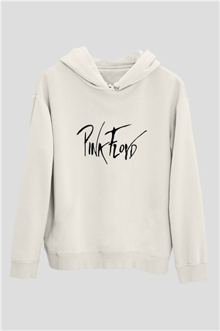 Pink Floyd Beyaz Unisex Kapşonlu Sweatshirt