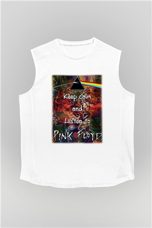 Pink Floyd Beyaz Unisex Kolsuz Tişört