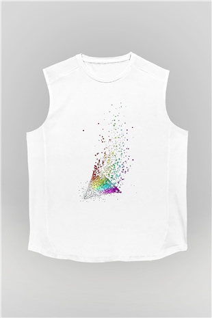 Pink Floyd Beyaz Unisex Kolsuz Tişört