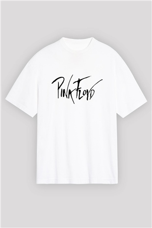 Pink Floyd Beyaz Unisex Oversize Tişört T-Shirt