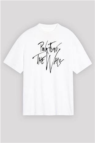 Pink Floyd Beyaz Unisex Oversize Tişört T-Shirt