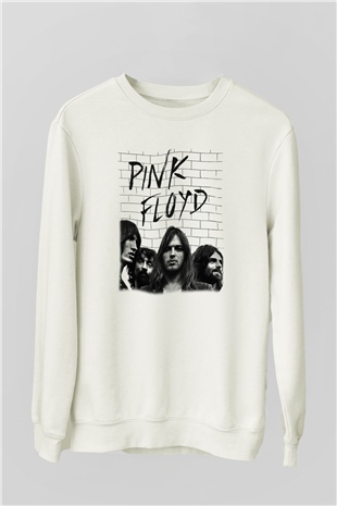 Pink Floyd Beyaz Unisex Sweatshirt